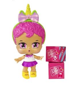 Boxy Babies Season 1 Collectible Fashion Toys - Baby Girl Pink Hair Tini Doll wi - Picture 1 of 7