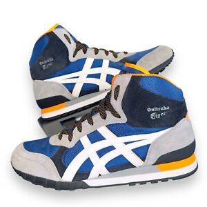 Onitsuka Tiger High Top Performance Sneakers Blue / Grey / Yellow D944N Men's 10