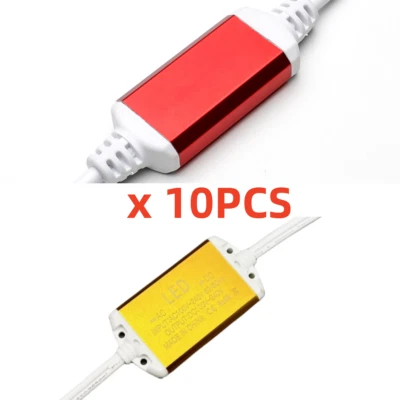 10pcs* Power Cord Connector Line for W8mm x H17mm LED Neon Rope Lights 110V/220V - Image 1 of 4