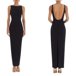 Maxikleid Amanda Uprichard Marbella schwarz - Bild 1 von 3