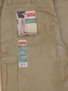 Pantalone cargo uomo Wrangler vestibilità ampia tasca tecnica TAGLIA 46X32 colore kaki jeans - Foto 1 di 2