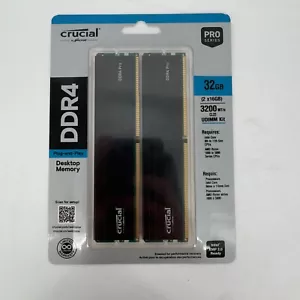 Crucial CP2K16G4DFRA32A 32GB DDR4 Pro Memory Module RAM (2 x 16 GB) - Picture 1 of 3