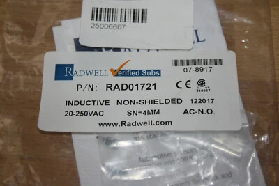 Radwell RAD01721 AC Micro Inductive Proximity Sensor - Image 1 of 4
