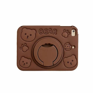 Bear Silicone Stand Tablet Case For iPad Air 1 2 3 Mini 4 5 6 Pro 8 9 10 11 9.7" - Picture 1 of 16