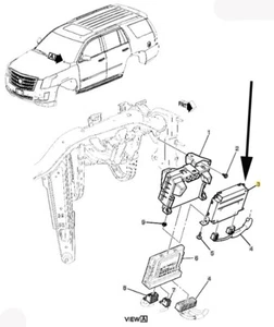 23407721 Camera Video Processor Module UVH 2015-20 Escalade Tahoe Suburban Yukon - Picture 1 of 9