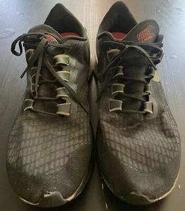 Men's Sz 15 Nike Air Zoom Pegasus 37 Black Medium Green White Red BQ9646 004 - Picture 1 of 8