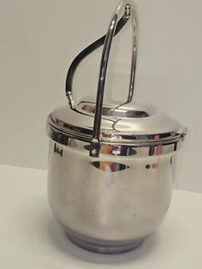 Vintage Gorham Silver Original Ice Bucket w/ Liner & Handle – MCM Barware USA - Picture 1 of 6