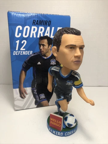 San Jose Earthquakes SJ QUAKES Bobblehead Ramiro Corrales MLS In Original Box Cover