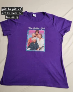 Golden girls purple tshirt large women's top gift nwot - Picture 1 of 1