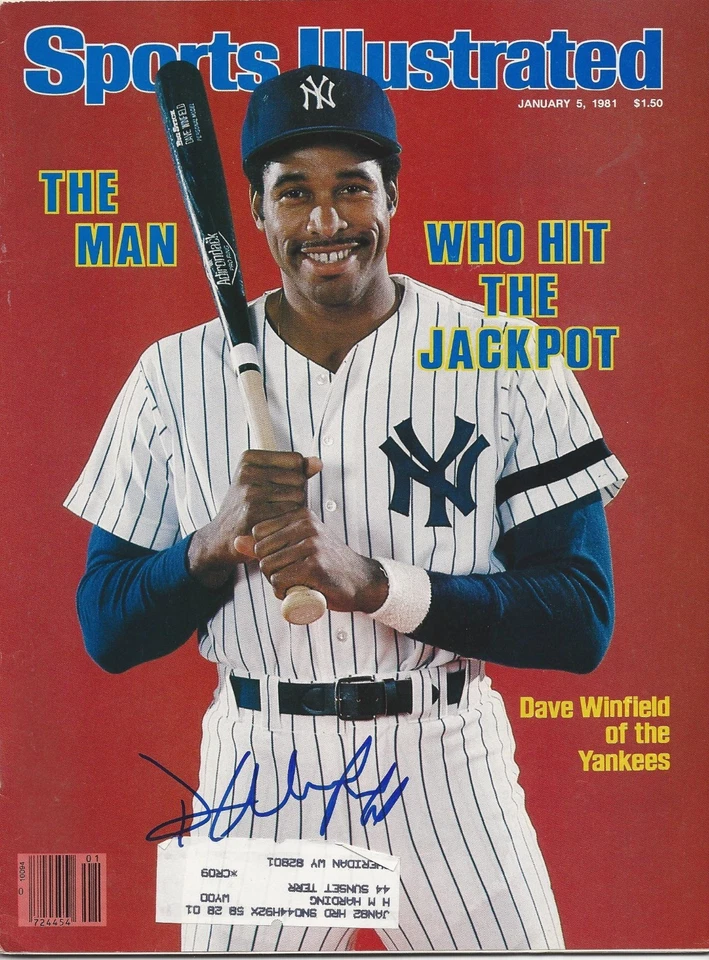 GFA Sports Illustrated DAVE WINFIELD Signed SI Magazine AD1 COA - Image 1 of 1