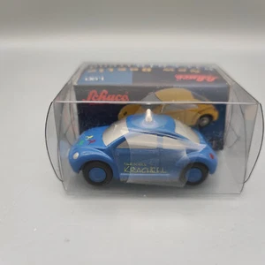 Schuco Piccolo New Beetle Fahrschule Krache 1:90 Modellauto blau - Bild 1 von 4