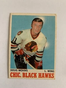 1970-71 O-Pee-Chee #16 Doug Mohns - Chicago Blackhawks RARE & VINTAGE! (inv.1) - Picture 1 of 2