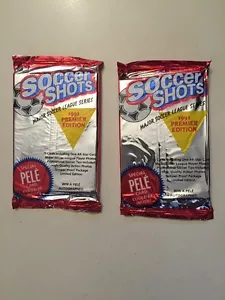 1991 Premier Édition Soccer Shots Card- 2 Packages *Pelé Card Could Be Inside!* - Picture 1 of 4
