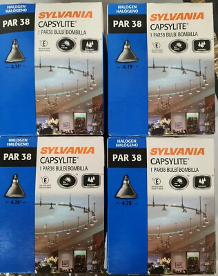 4x Sylvania Capsylite Halogen PAR 38 Light Bulbs - 4 Pack - N06200 PAR38 - NEW - Image 1 of 4