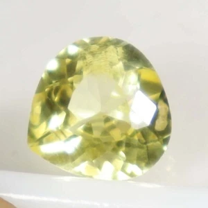 Zafiro amarillo natural de Ceilán facetado 3,45 quilates piedras preciosas sueltas certificadas por GIE 865 - Imagen 1 de 6