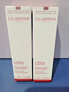 2 PACK - Clarins V Shaping Facial Lift V Face Contouring Serum 0.3oz/10ml NIB - Picture 1 of 7