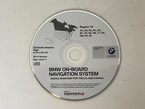 01 02 03 BMW 740i 745i 740iL 745Li X5 NAVIGATION DISC 2014 CD 10 AK CANADA - Foto 1 di 2