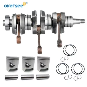 6H3-11400 Crankshaft Assy &Piston&Ring For 2T 60HP Yamaha Outboard 6K5 69D-11400 - Picture 1 of 6