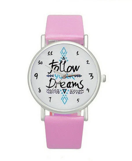HORSE & WESTERN JEWELLERY JEWELRY FOLLOW YOUR DREAMS AZTEC PATTERN WATCH PINK - image 1 of 1