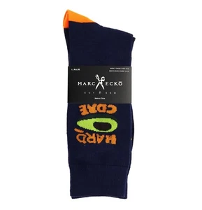 Marc Ecko Hard Core Avocado Crew Socks Dress Casual Novelty Men's Shoe Size 6-12 - Picture 1 of 4