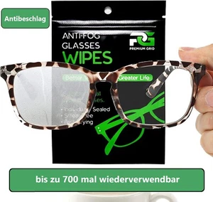 Brillenputztuch Antibeschlag Brillentuch Mikrofaser bis zu 700 Mal anwendbar - Bild 1 von 7