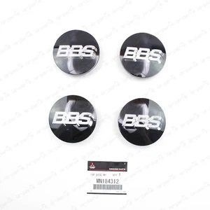 NEW GENUINE MITSUBISHI EVOLUTION EVO BBS WHEEL CENTER CAPS 70MM RX SET 4PCS - Picture 1 of 7
