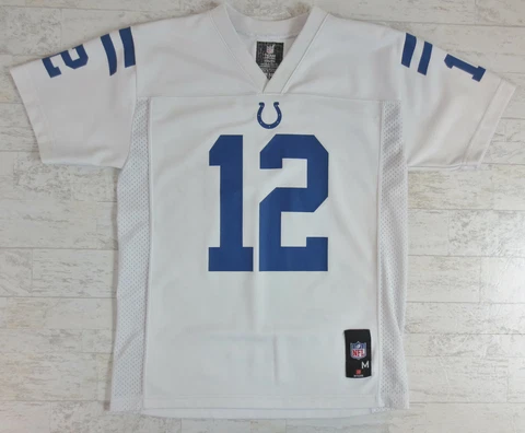 Andrew Luck Indianapolis Colts Jersey Youth M 10-12 White NFL Team Apparel READ Cover