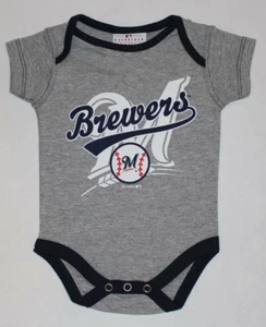 Milwaukee Brewers Girls or Boys 1pc Creeper Bodysuit Infant Baby You Choose - Picture 1 of 3