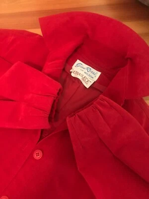 De colección Gino Rossi para Wilson Ultra Gamuza ROJA Chaqueta Cortavientos Adulto S 36” Pecho Foto 1 de 4