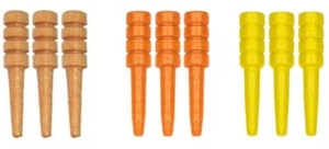 Nuovo Set 9 Picchetti Presepe in Legno di Betulla - Spedizione con Tracciamento - Giallo Arancio Naturale - Foto 1 di 1