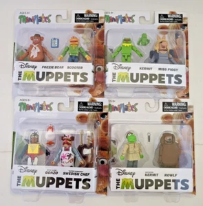 Minimates Muppets, 4 Two Packs Kermit, Piggy, Batter Chef Fozzie Gonzo Scooter - Picture 1 of 13