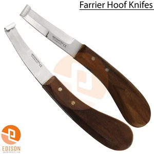 Pferdehufschmied Hufmesser doppelseitig links/rechts Hufpflege Trimmer Rasp Messer - Bild 1 von 4