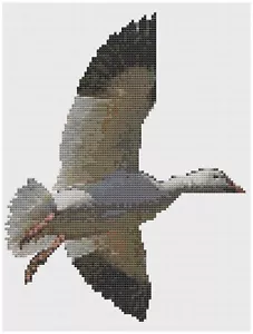 Patrón de punto de cruz de Florashell - ganso volador - Imagen 1 de 1