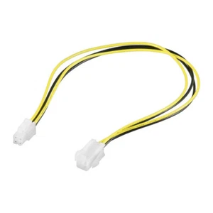PC Stromkabel Verlängerung ATX12 P4-Stecker auf P4-Buchse Mainboard 0,4m - Bild 1 von 2