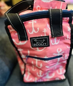 SCOUT Soft Cooler Pleasure Chest rosa bianco ancore manici neri usato in ottime condizioni - Foto 1 di 6
