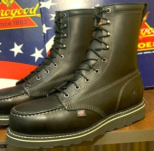 Botas Thorogood para Hombre Talla 9 EE con Punta de Acero 804-6208 con Cuña Inferior Botas Negras - Imagen 1 de 7