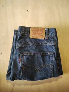Levi's 550 Jeans Size 16 Slim 26x28 Dark Blue - Picture 1 of 5