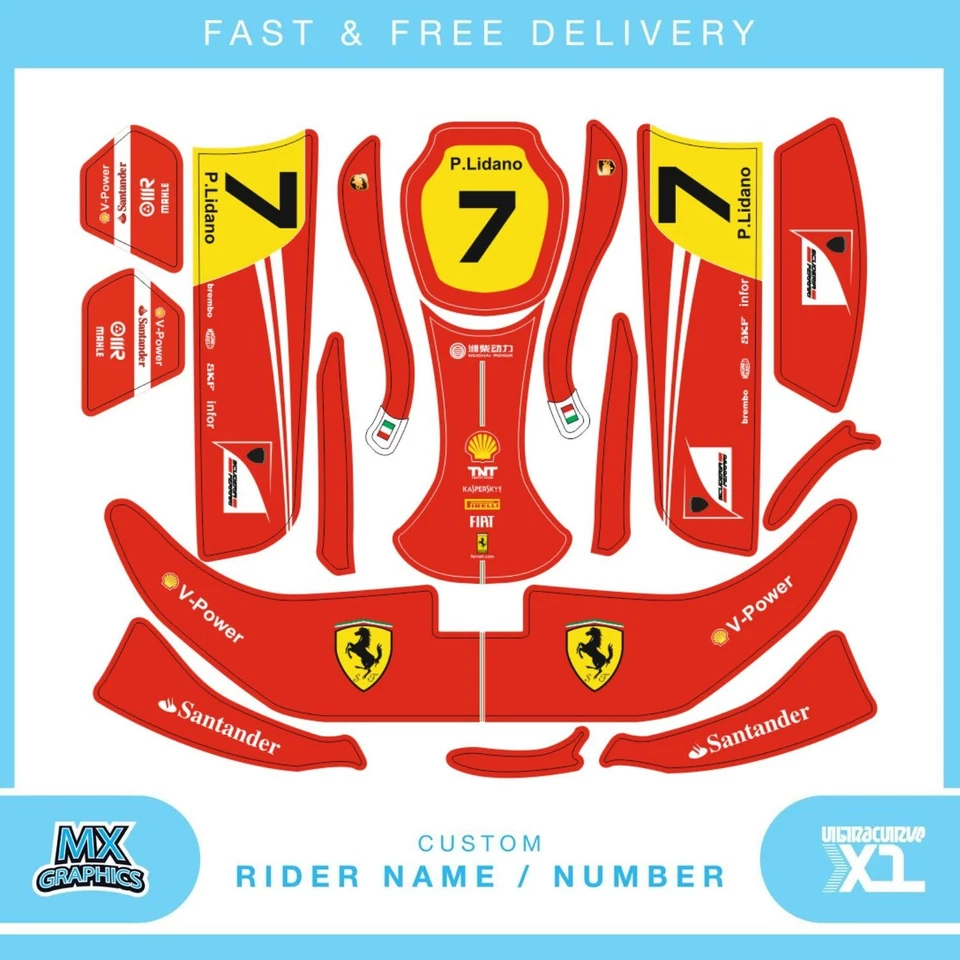 CRG 06 kit completo de pegatinas personalizadas / gráficos / calcomanías Foto 1 de 1