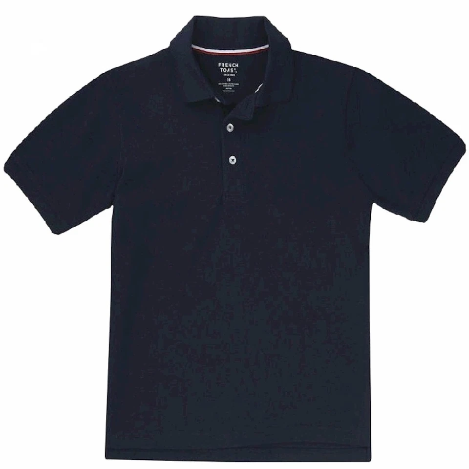 French Toast Boy's Short Sleeve Pique Polo Navy Uniform Shirt - Image 1 of 1