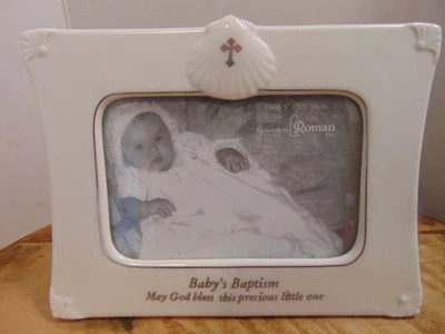 Marco 'Baby's Baptism' de Roman Inc Gold Bless This Little One #63131 Foto 1 de 4