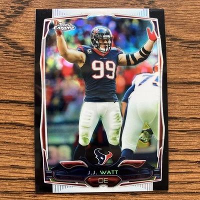 Topps Chrome 2014 - J.J. Watt #29 refractor negro/299 Foto 1 de 3