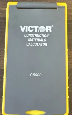 Victor Handheld Construction Materials Calculator with Protective Case C5000 New - Image 1 of 4