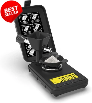 Escala de recarga 50 g x 0,001 g polvo trickler miligramo escala retroiluminación repetición EE. UU. Foto 1 de 4