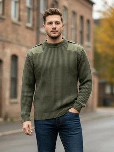 Neu mit Etikett US Militär DSCP Pullover Herren 40 Armeegrün Valor Collection Wolle Kommando - Bild 1 von 13