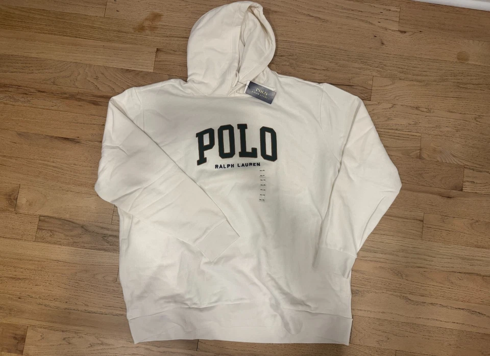Para Hombres Polo Ralph Lauren Sudadera con Capucha Blanca con Logo POLO 3XB Nuevo con ETIQUETAS Foto 1 de 1