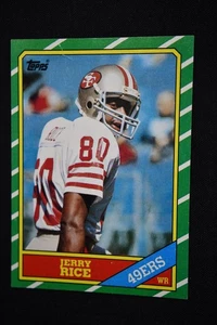 1986 Topps - Jerry Rice #161,  (RC) (HOF) - Picture 1 of 2
