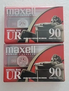 2 nastri per casette audio MAXWELL 90 minuti UR bias normale SIGILLATI - Foto 1 di 3