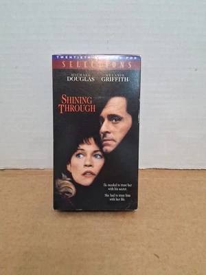 Shining Through VHS 1992 Michael Douglas Melanie Griffith Liam Neeson Thriller - Image 1 of 4