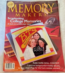 MEMORY MAKERS MAGAZINE - September/October 2001 - NEW, Vintage & NLA - Bild 1 von 1