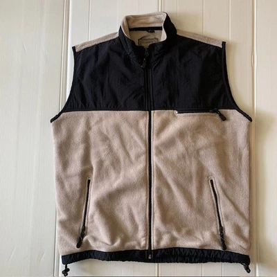 Chaleco polar con cremallera completa Expeditions By Wrangler negro y tostado XXL para hombre Foto 1 de 4